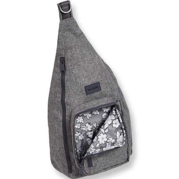 Vera Bradley ReActive Mini Sling Backpack Belt Bag Crossbody in Gray - Picture 4 of 9